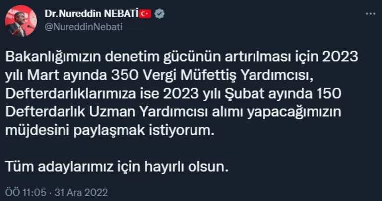 nureddin nebati den vergi mufettisi yardimcisi aciklamasi